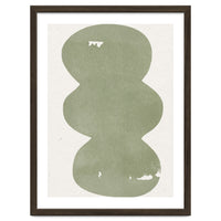 GREEN WATERCOLOR SHAPES NO.2