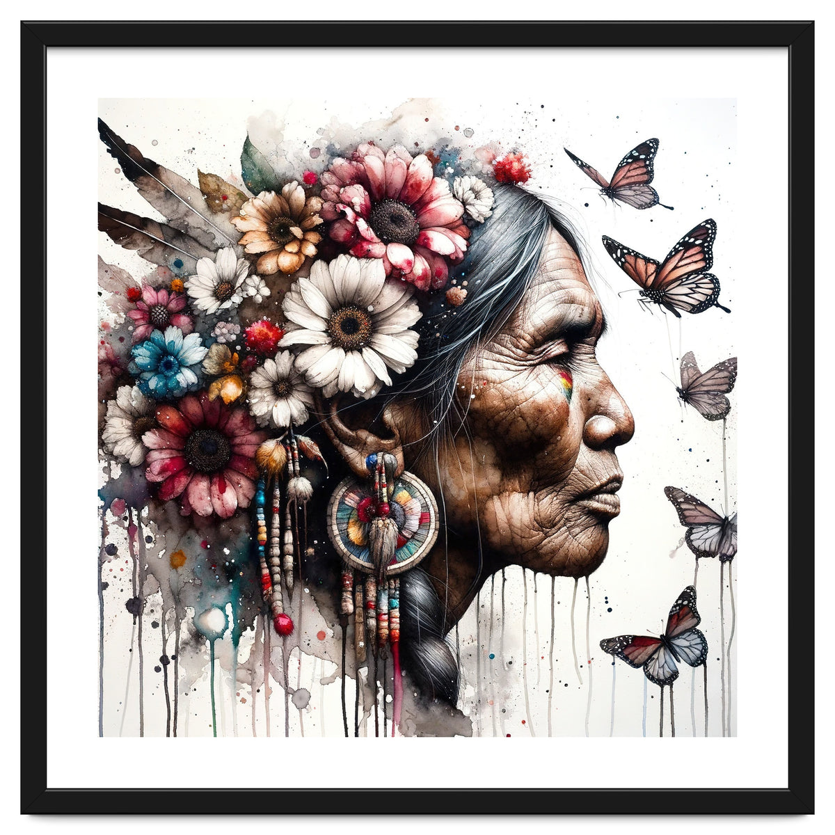 Matriarch With Wildflowers