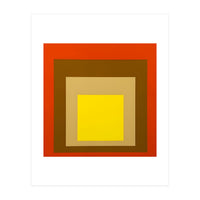 Josef Albers - Red, Brown, Golden (Print Only)