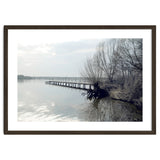 Sunny day pier in the lake thumbnail