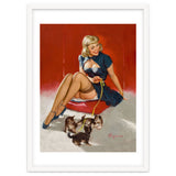 Pinup Sexy Girl Playing With Her Little Cats thumbnail