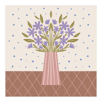 Flower Vase Mocha Mousse (Print Only)