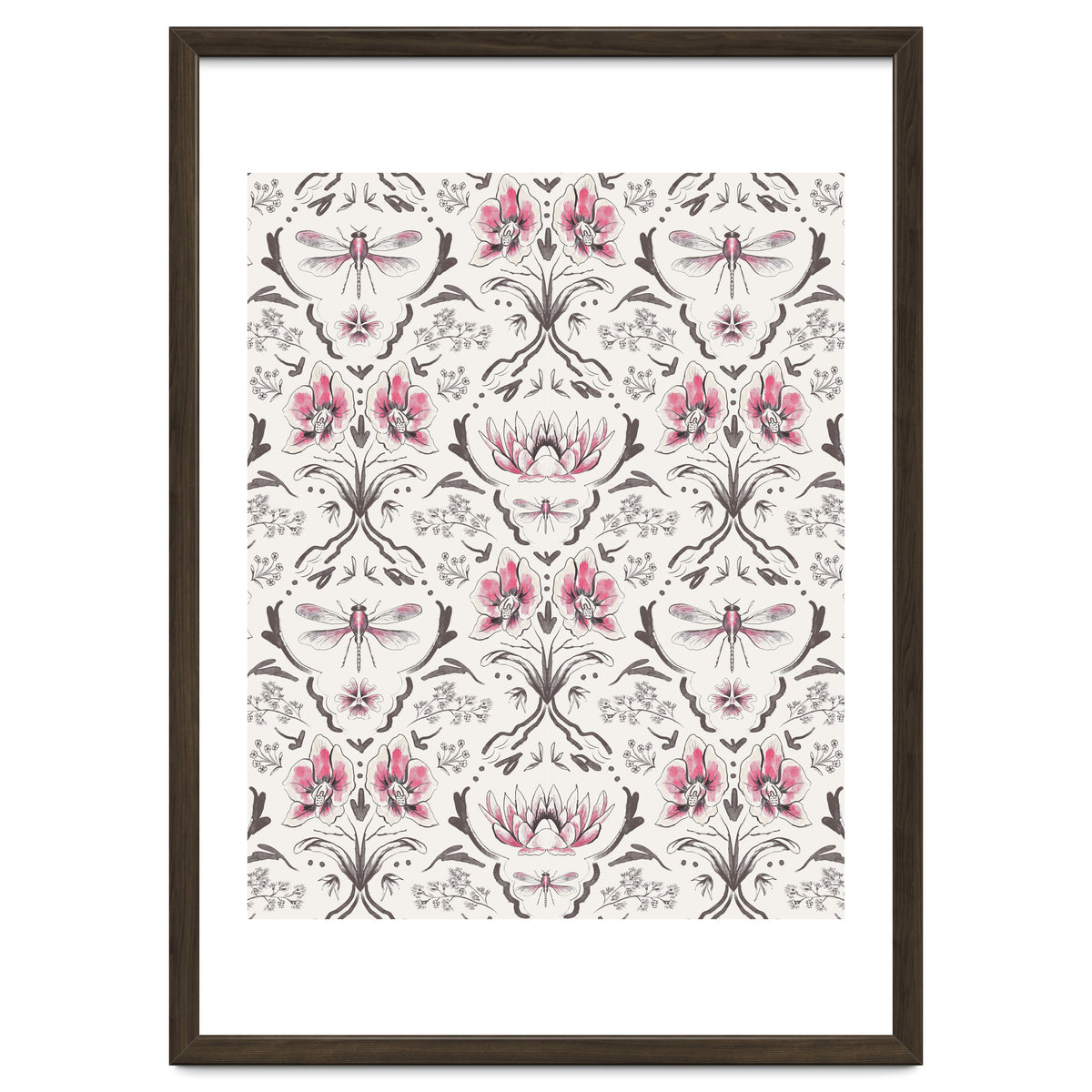 Bohemian Garden Pink Pattern