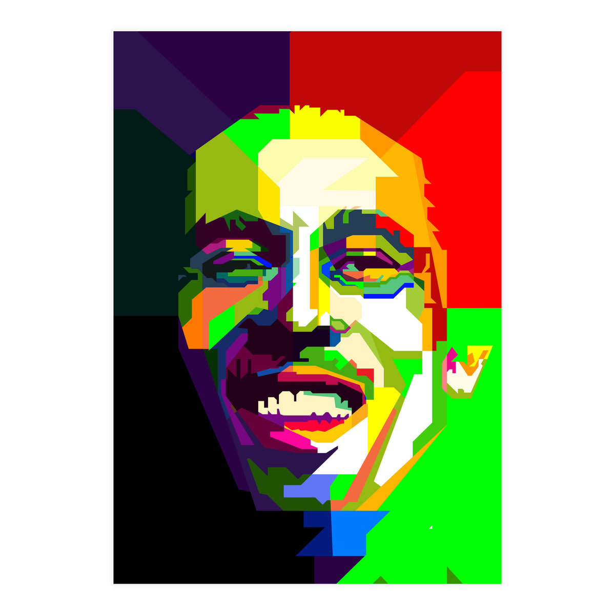 Bob Marley Reggae Icon Pop Art WPAP (Print Only)
