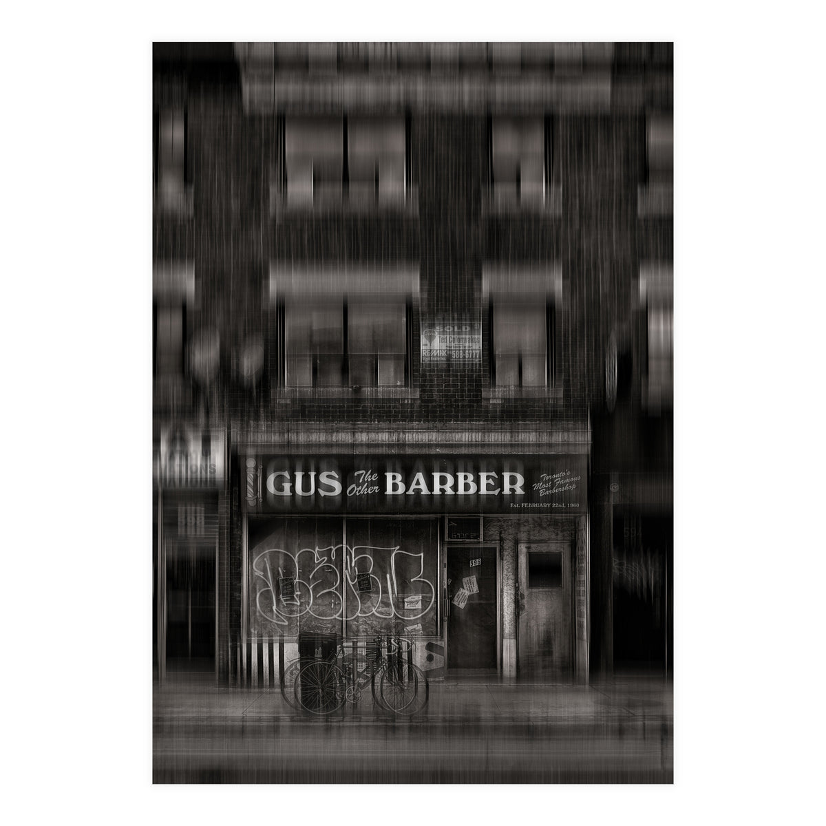 Gus The Other Barber Blur Version (Print Only)