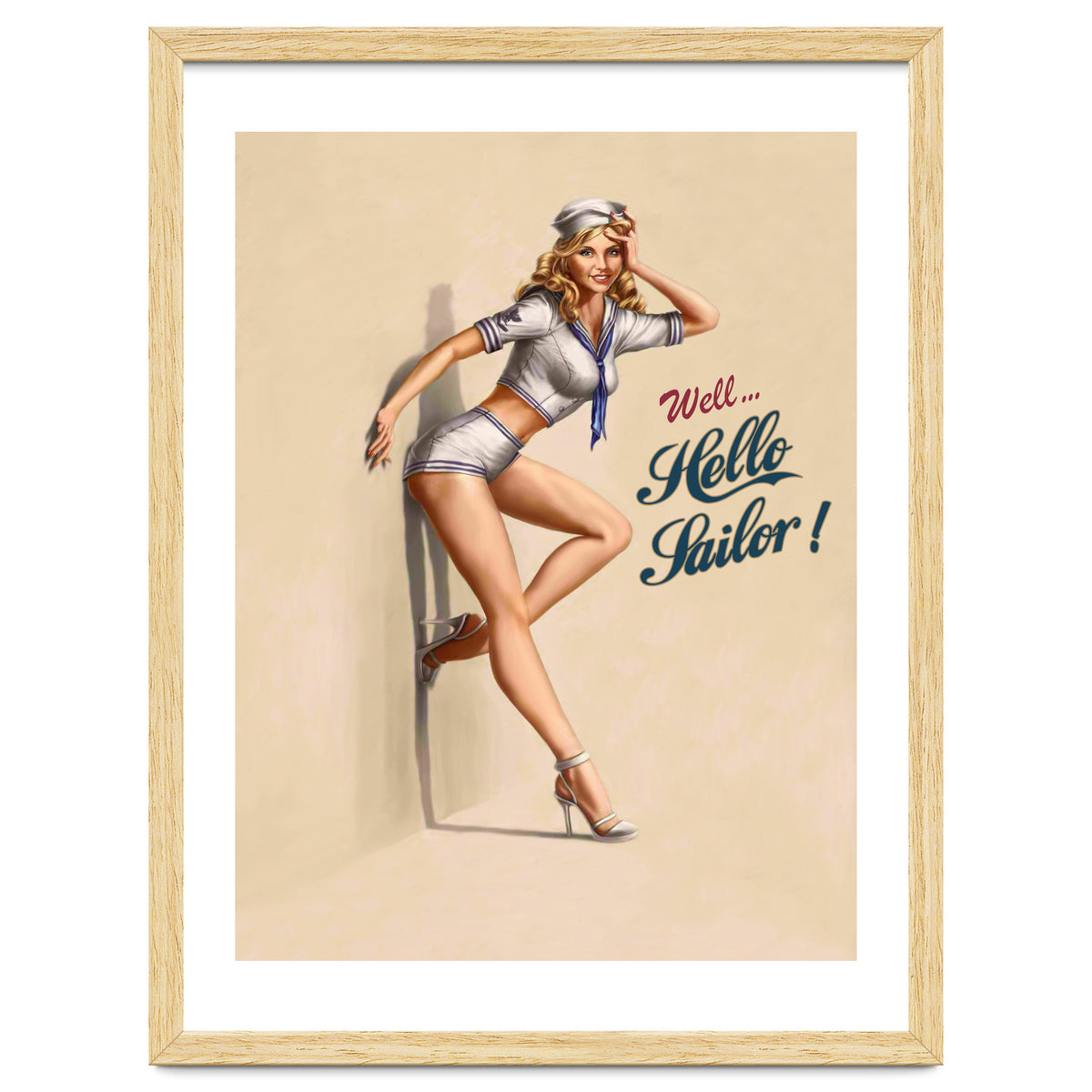 Hallo Sailor Pinup Girl