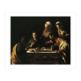 Caravaggio / 'Supper at Emmaus', 1606, Oil on canvas, 141 x 175 cm. JESUS. CRISTO RESUCITADO. (Print Only) thumbnail