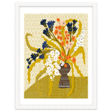 Floral Contemporary Still Life Mustard Yellow thumbnail
