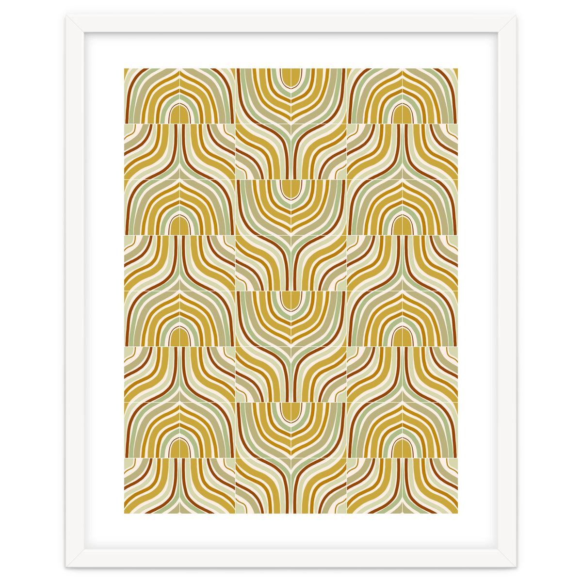 Ochre Marbled Tiles