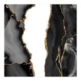 Black & Gold Agate Texture 07  (Print Only) thumbnail