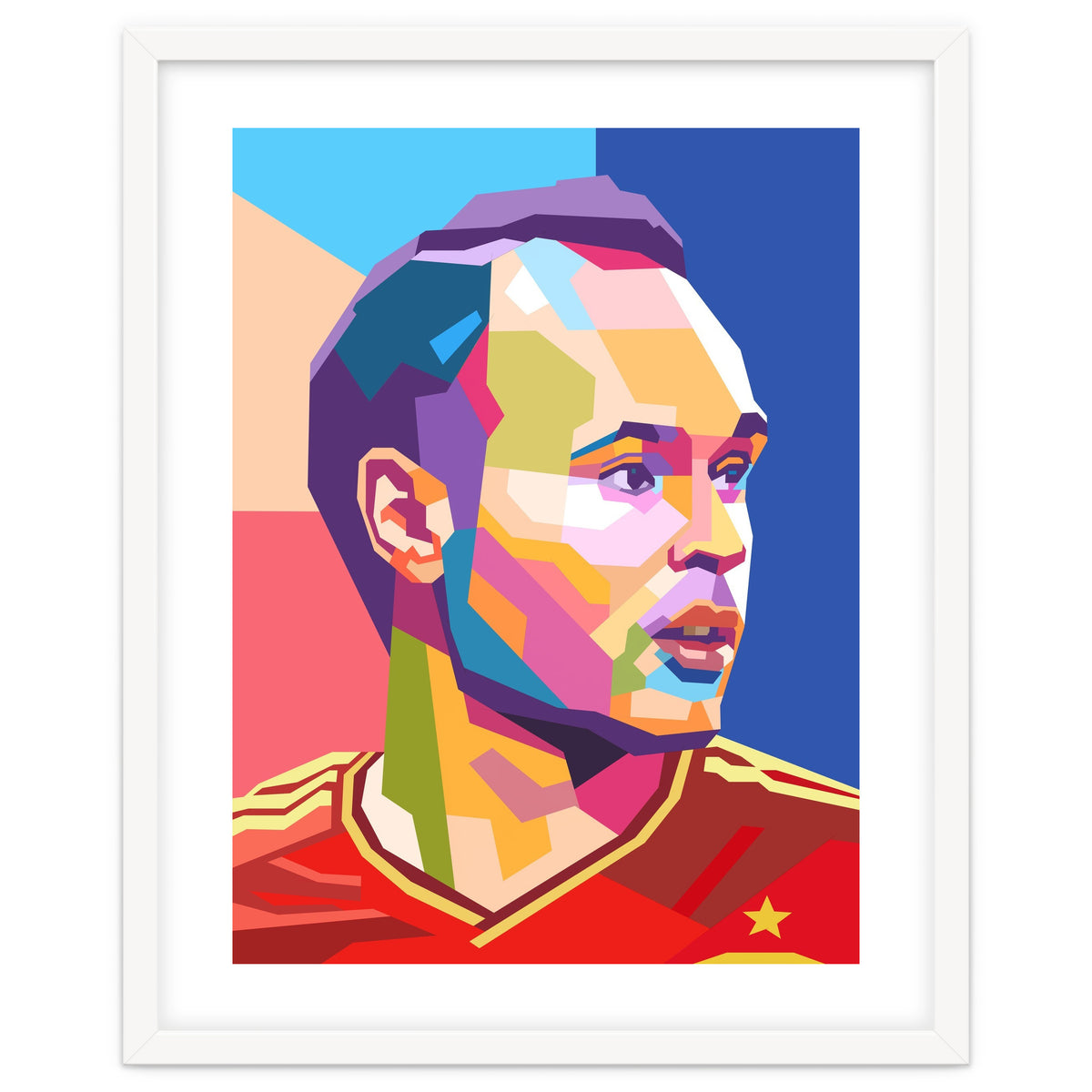 Iniesta pop art portrait