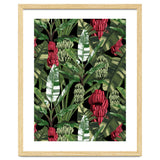 Banano Leaves Dark Jungle Red thumbnail