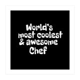 World's most coolest and awesome chef (Print Only) thumbnail