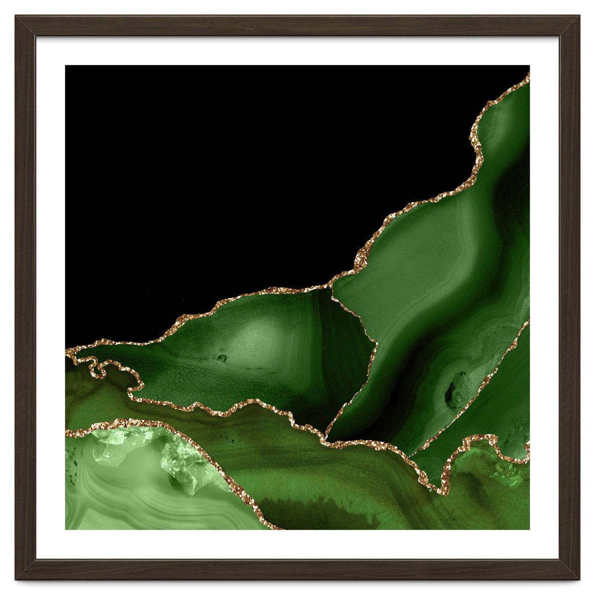 Green & Gold Agate Texture 03