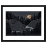 Abstract Landscape Midnight Moon thumbnail