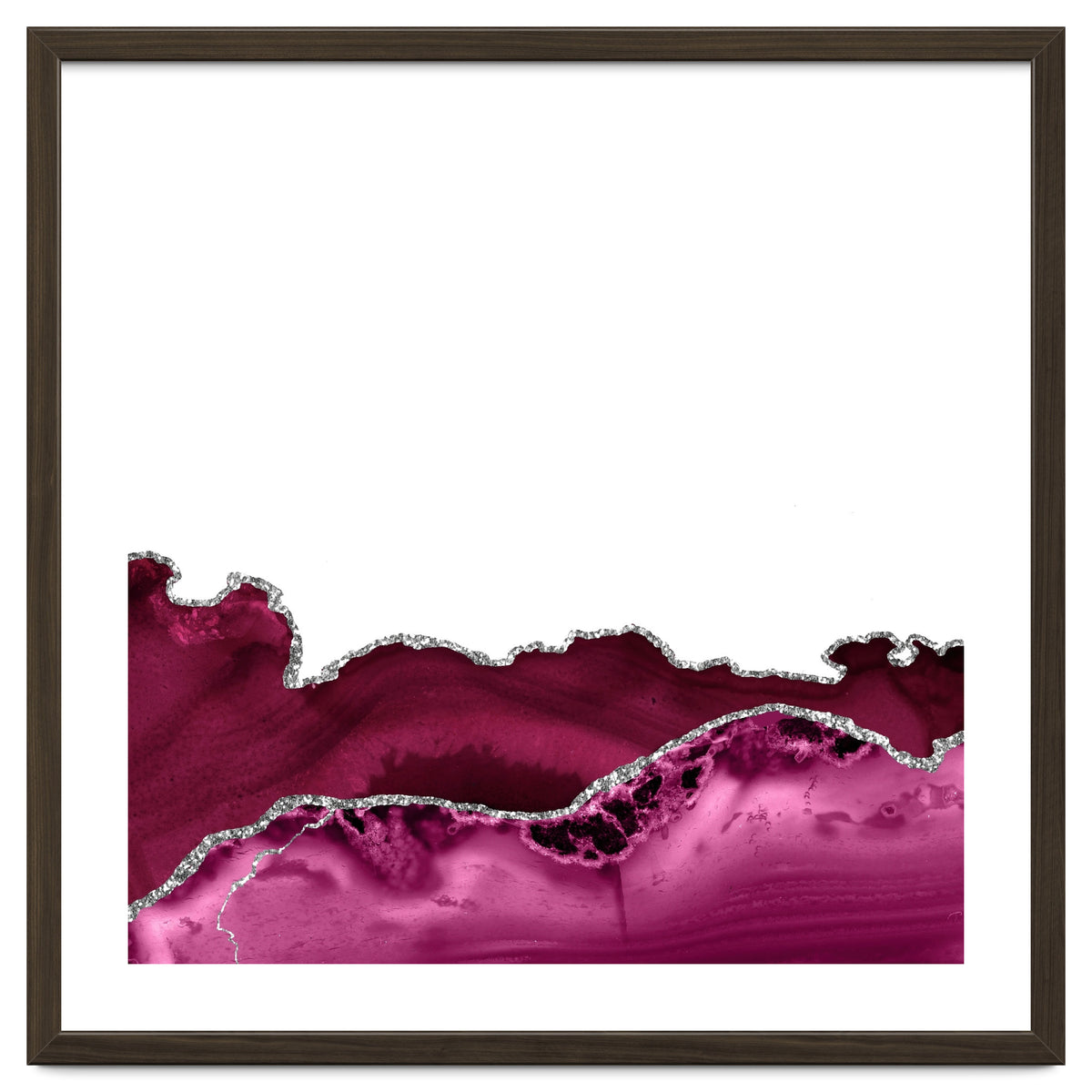 Burgundy & Silver Agate Texture 16