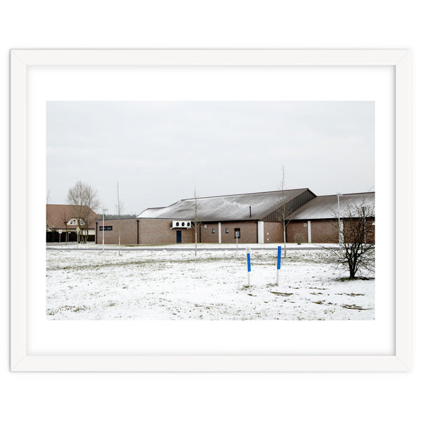 Snow covered  supermarket