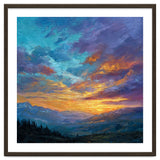 Ethereal Alpine Sunset Over Distant Peaks thumbnail