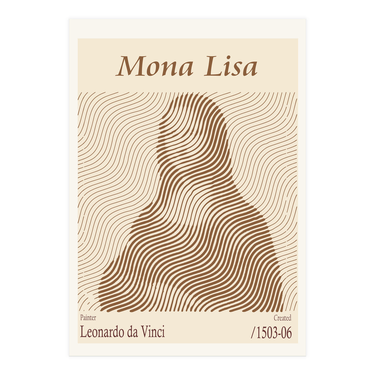 Mona Lisa – Leonardo Da Vinci (1503 06) (Print Only)