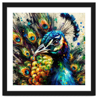 Vibrant Peacock Portrait