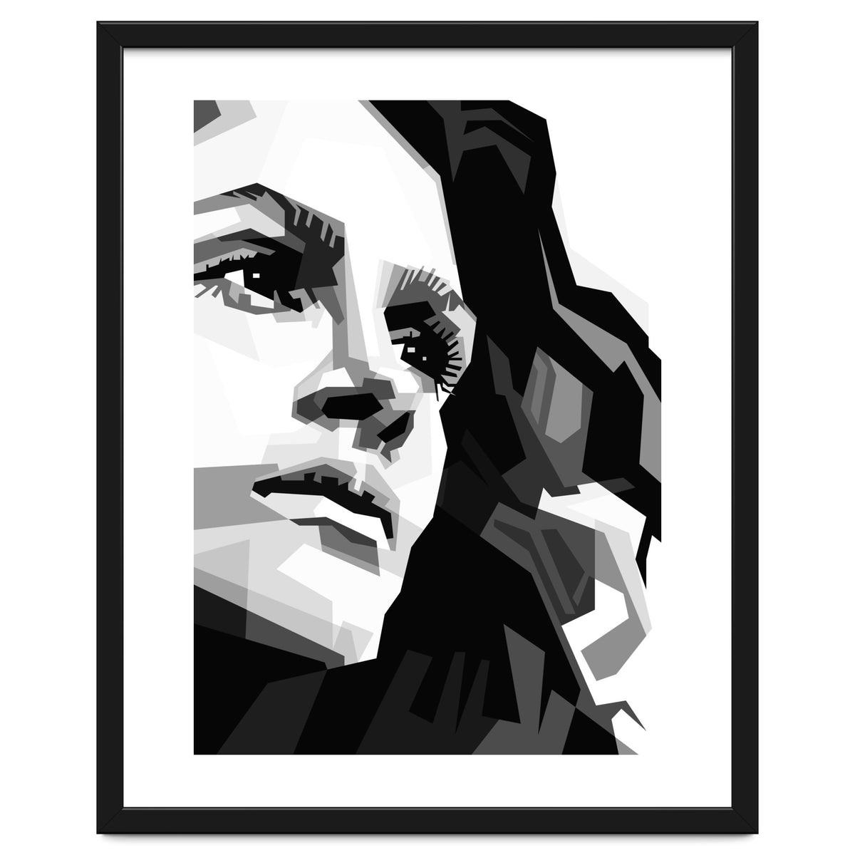 Julia Roberts Monochrome Illustration