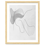 Abstract Black And White Flowing Lines And Shapes thumbnail
