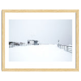 Hut in the winter seascape thumbnail