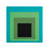 JOSEF ALBERS - HOMAGE TO THE SQUARE GREEN BLACK (Print Only) thumbnail