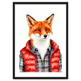 Dapper Fox Portrait Puffer Wild Fashion thumbnail