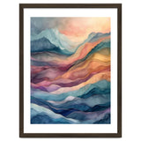 Abstract Fluid Mountain Landscape Art thumbnail