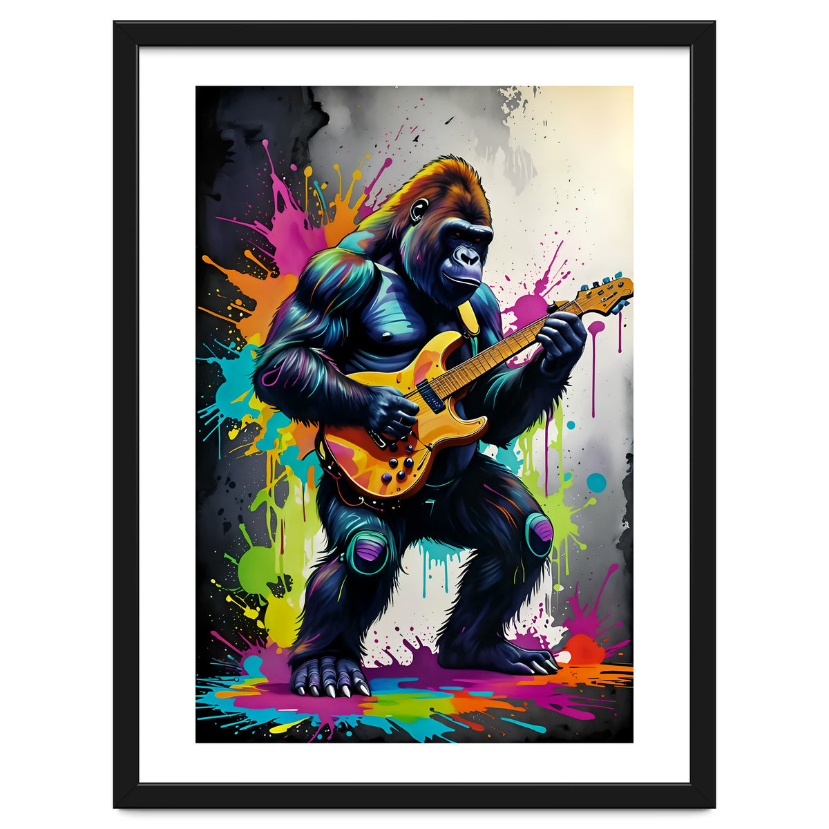 Gorilla Plays Guitar