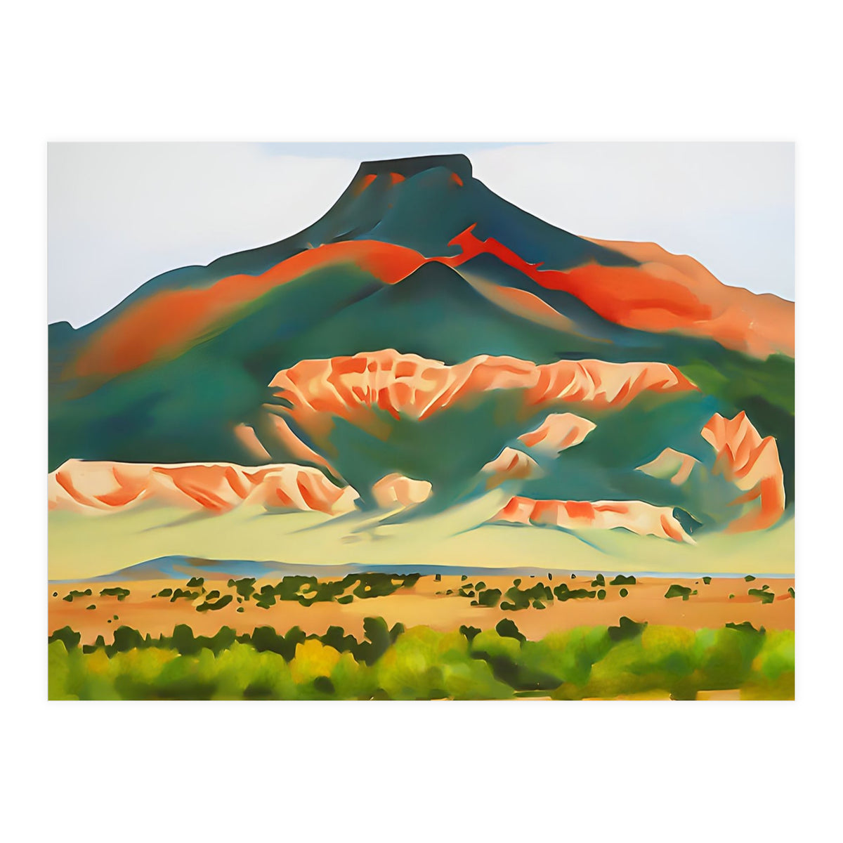 Georgia O’Keeffe – My Front Yard, Summer (1941) | Vibrant Southwestern Landscape in Modernist Style (Print Only)