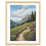 Serene Alpine Path Through Summer Wildflowers thumbnail