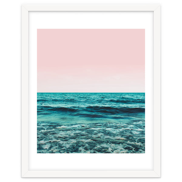 Ocean Love | Sea Beach Sand Waves Photography | Blush Nature Scenic Travel Island Digital
