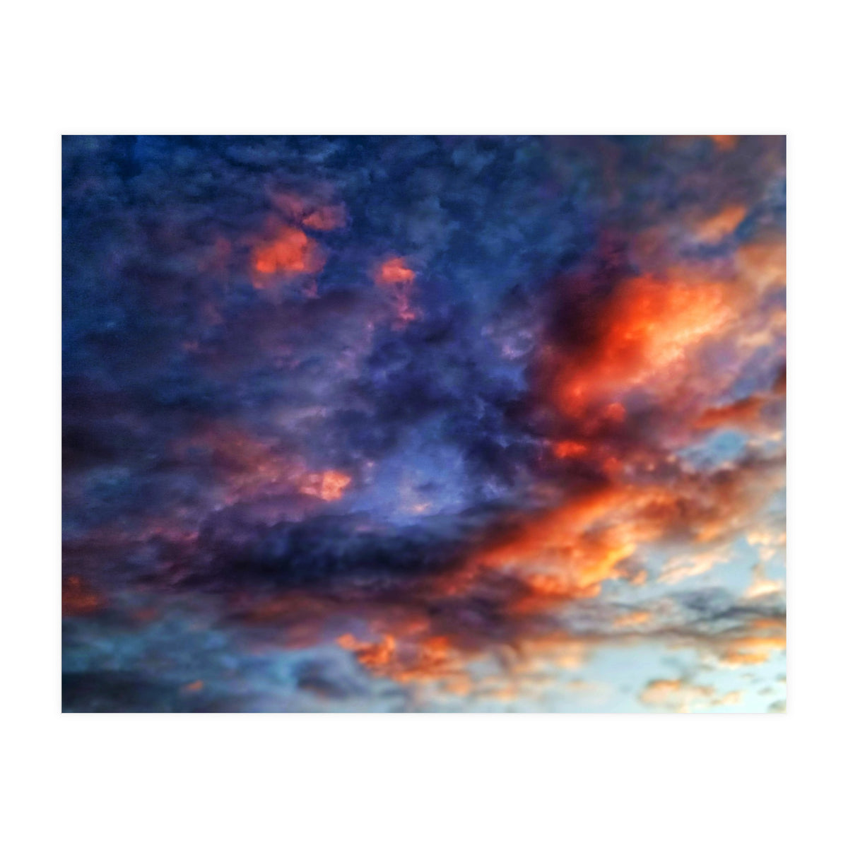 Cloudy sky at sunset  (Print Only)