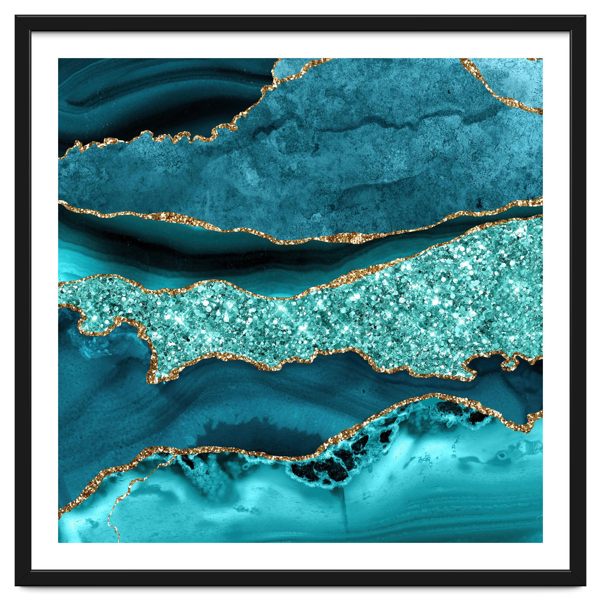 Agate Glitter Ocean Texture 12