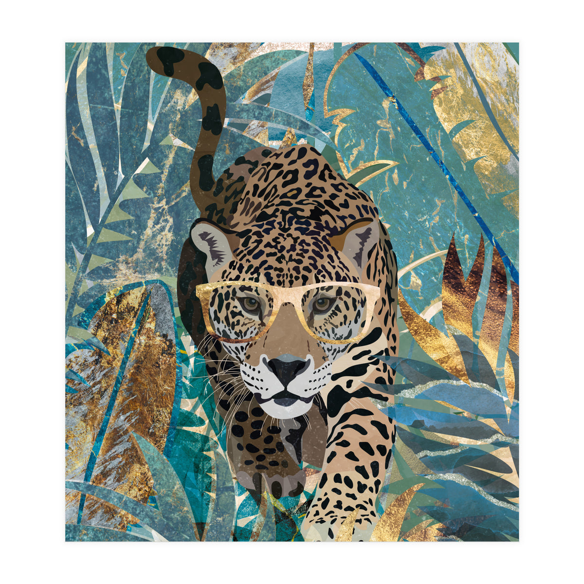 Jaguar in the jungle (Print Only)