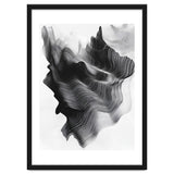 Abstract Black And White Wavy Lines Forming Organic Shapes thumbnail