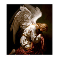 Kneeling Down Angel Renaissance inspired Religious Art (Print Only)