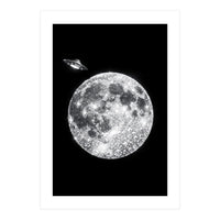 Diamond moon and UFO (Print Only)