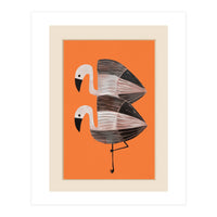 Tangerine Flamingos (Print Only)
