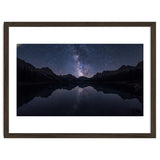 Starlit Reflection: Milky Way Over Mountain Lake thumbnail