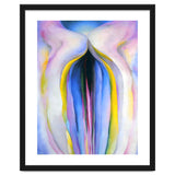 Georgia O’Keeffe – Grey Line with Black, Blue and Yellow (1923) | Elegant Abstract Modernist Composition with Bold Color Contrast thumbnail