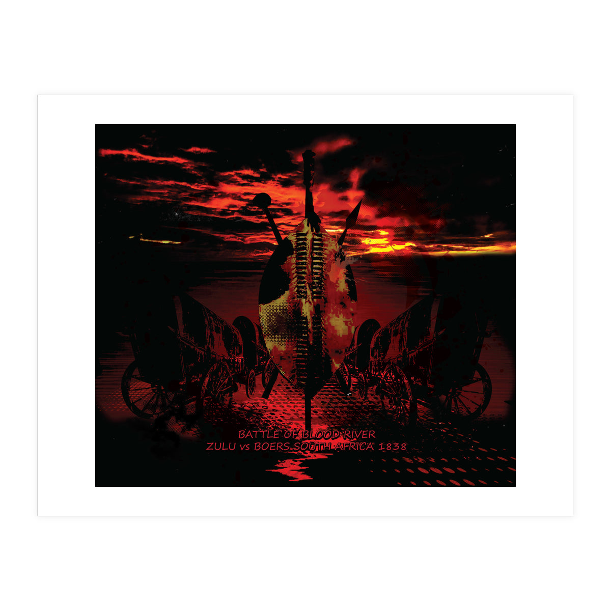 Battle Of Blood River 1838 (Print Only)