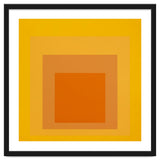 JOSEF ALBERS - HOMAGE TO THE SQUARE YELLOW ORANGE 2. HIGH RESOLUTION thumbnail