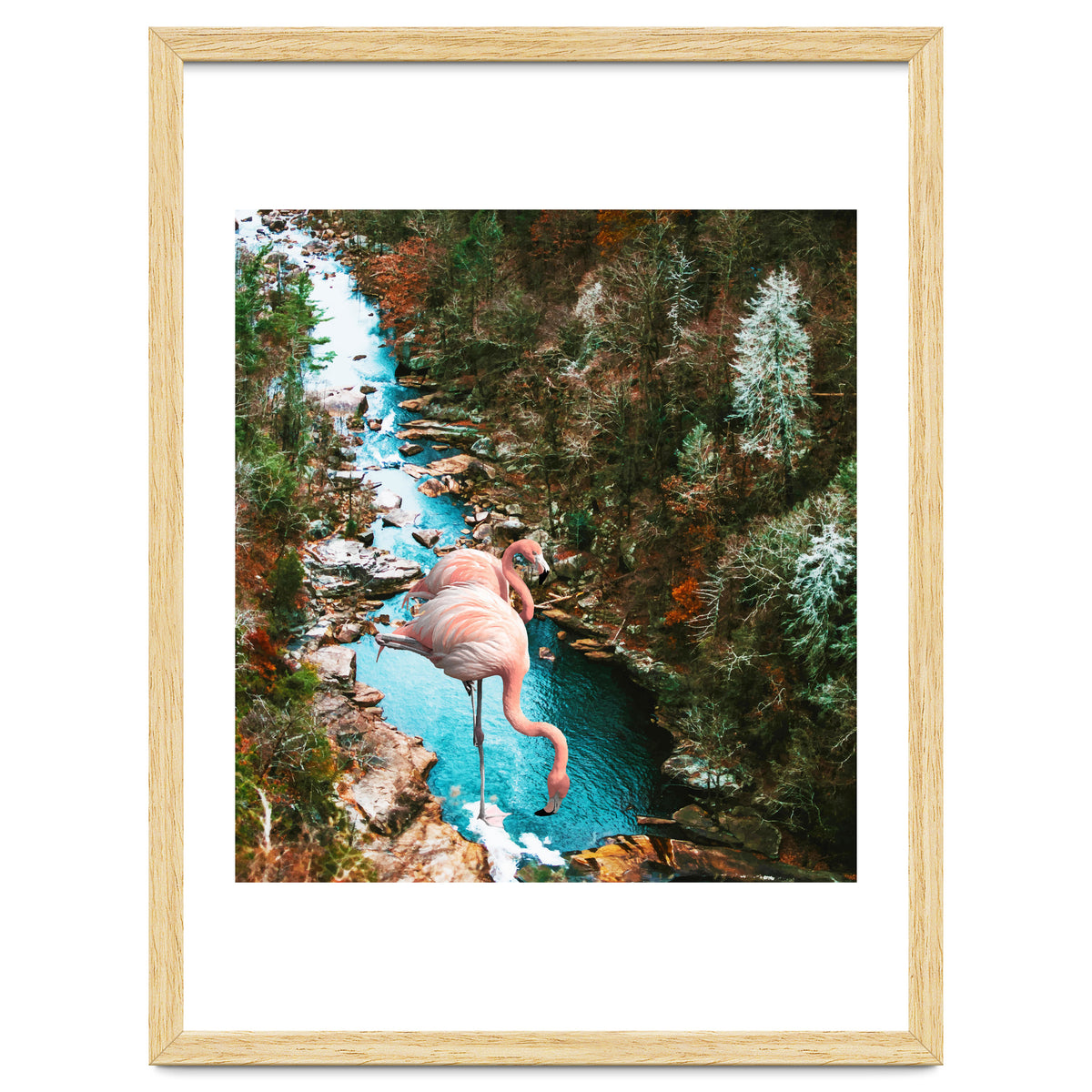 Flamingo Forest #society6 #decor #buyart