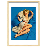 Pinup Sexy Girl Reading A Love Letter thumbnail