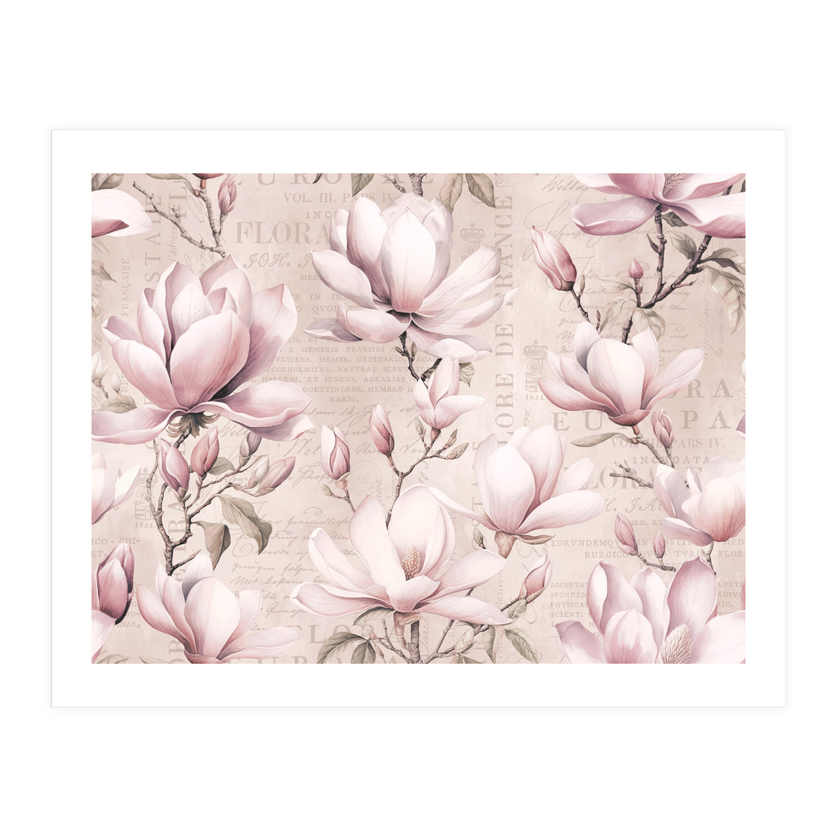 Magnolia Spring Romance Pink (Print Only)