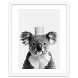 Koala, Toilet Paper Crown, Cute Animal Bathroom Art thumbnail