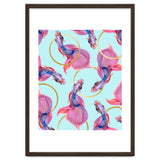 HullaHoops, Eclectic Colorful Fish Graphic Design, Animals Gold Rings Surrealism Quirky thumbnail